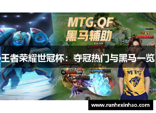 王者荣耀世冠杯:夺冠热门与黑马一览 王者荣耀世冠杯:夺冠热门与黑马一览